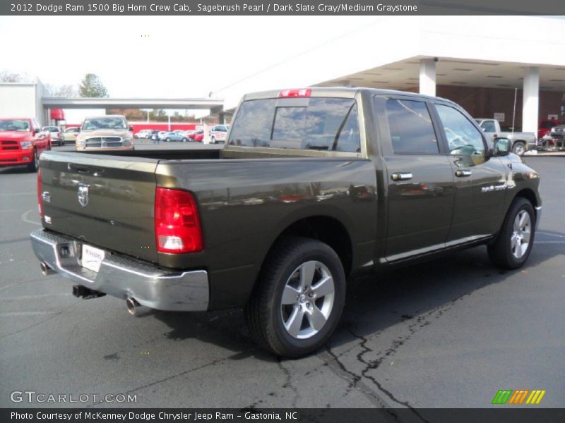 Sagebrush Pearl / Dark Slate Gray/Medium Graystone 2012 Dodge Ram 1500 Big Horn Crew Cab
