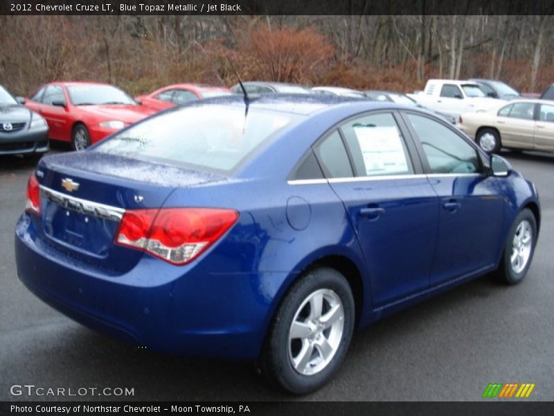 Blue Topaz Metallic / Jet Black 2012 Chevrolet Cruze LT