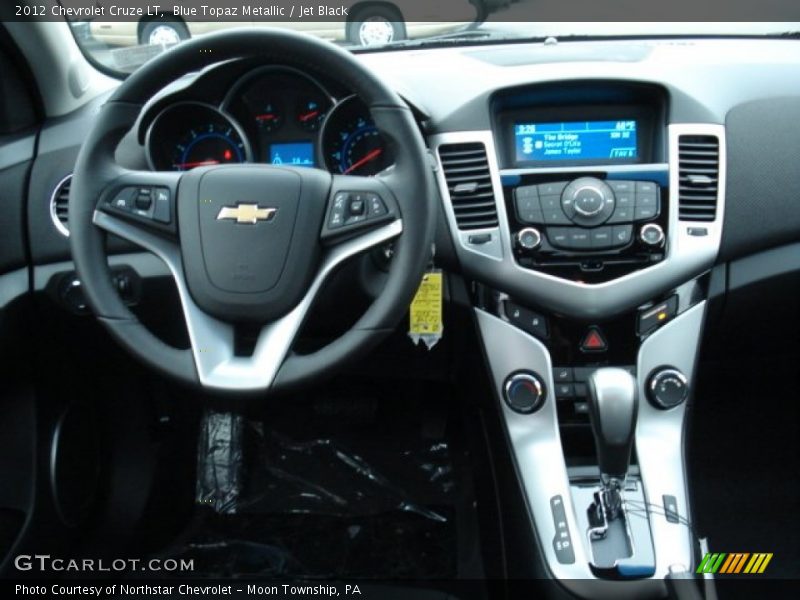 Blue Topaz Metallic / Jet Black 2012 Chevrolet Cruze LT