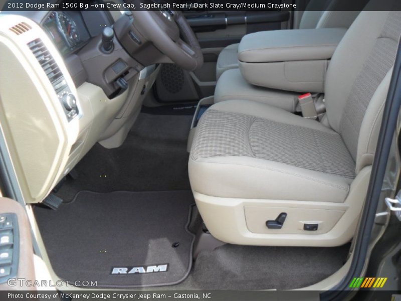 Sagebrush Pearl / Dark Slate Gray/Medium Graystone 2012 Dodge Ram 1500 Big Horn Crew Cab