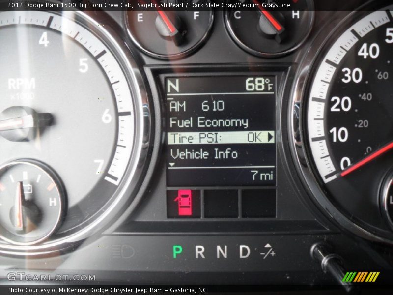 Sagebrush Pearl / Dark Slate Gray/Medium Graystone 2012 Dodge Ram 1500 Big Horn Crew Cab