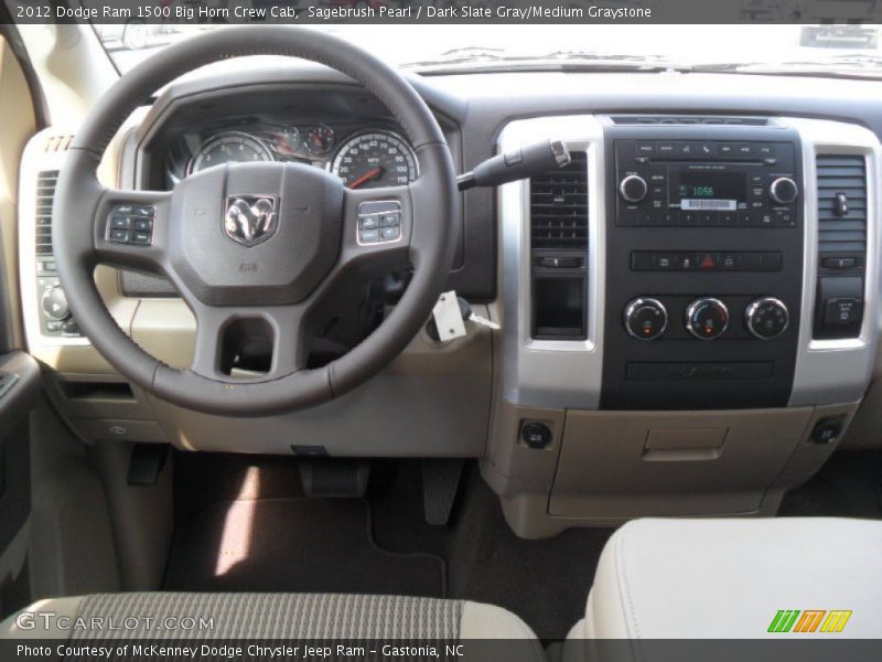 Sagebrush Pearl / Dark Slate Gray/Medium Graystone 2012 Dodge Ram 1500 Big Horn Crew Cab