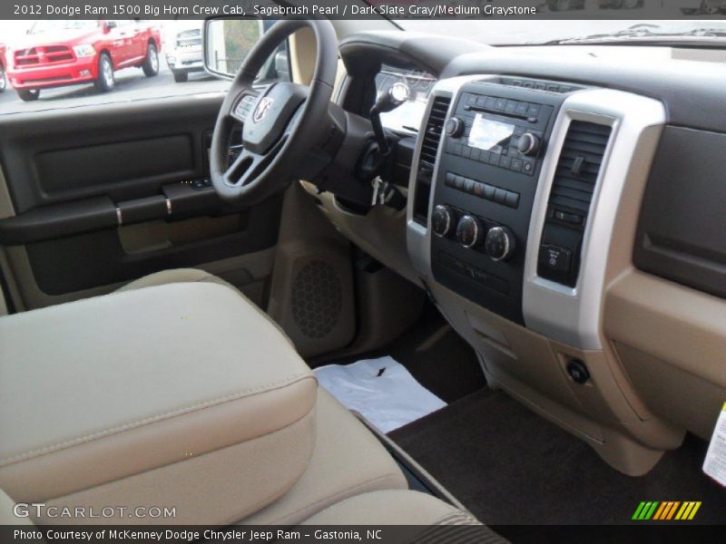 Sagebrush Pearl / Dark Slate Gray/Medium Graystone 2012 Dodge Ram 1500 Big Horn Crew Cab