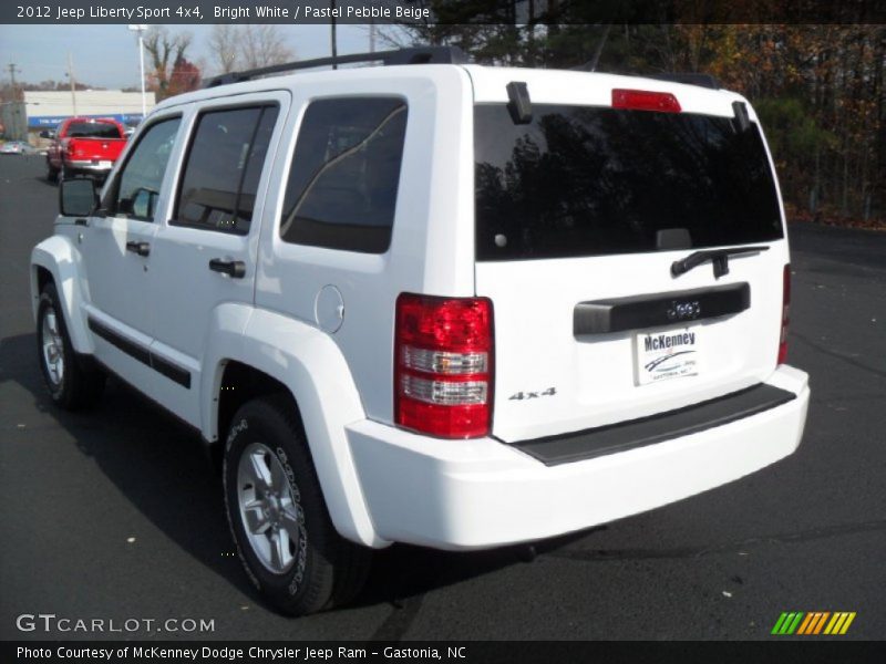 Bright White / Pastel Pebble Beige 2012 Jeep Liberty Sport 4x4