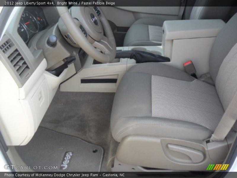 Bright White / Pastel Pebble Beige 2012 Jeep Liberty Sport 4x4