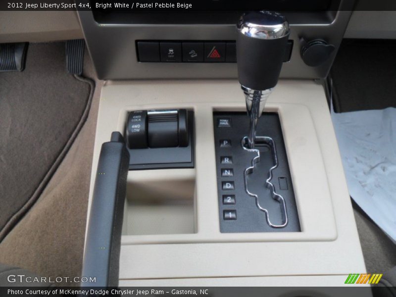 Bright White / Pastel Pebble Beige 2012 Jeep Liberty Sport 4x4