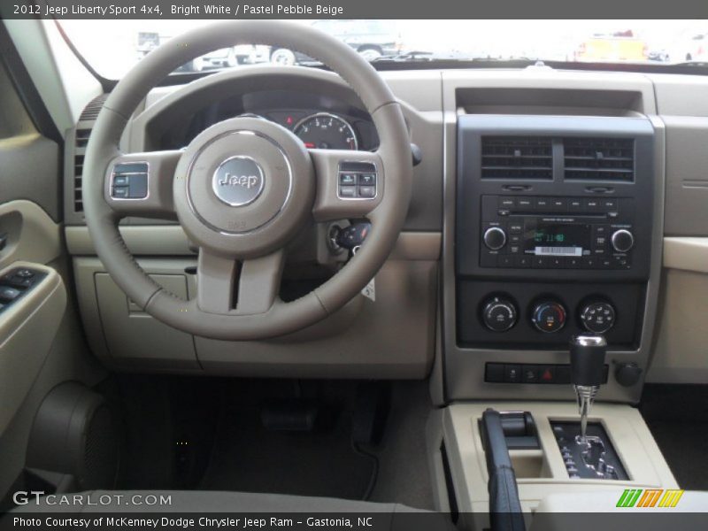 Bright White / Pastel Pebble Beige 2012 Jeep Liberty Sport 4x4