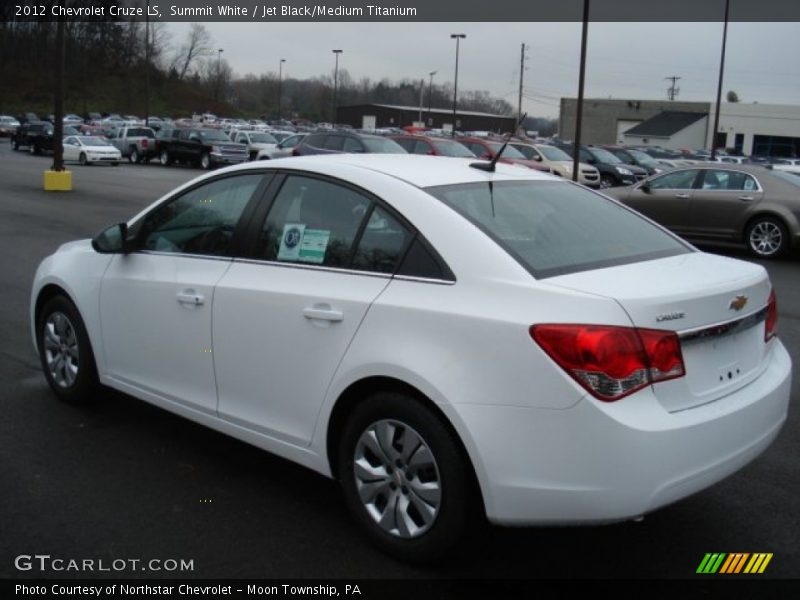 Summit White / Jet Black/Medium Titanium 2012 Chevrolet Cruze LS