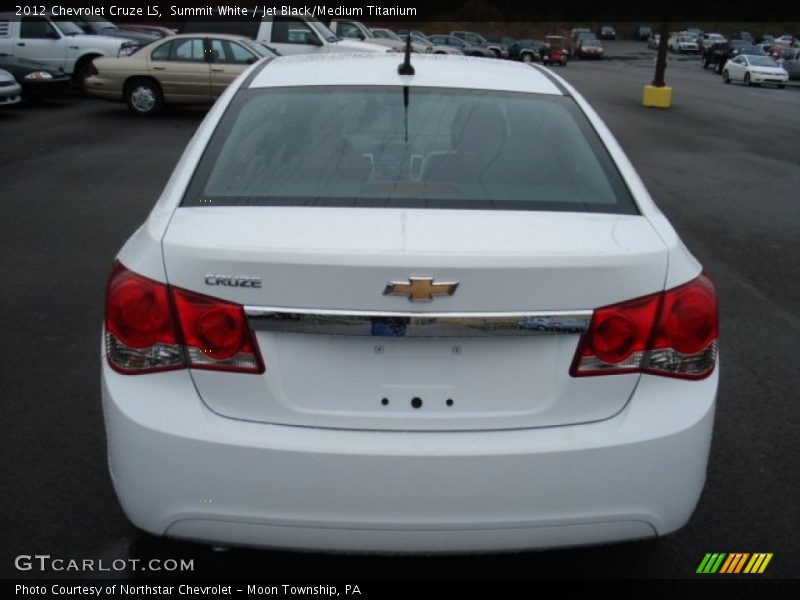 Summit White / Jet Black/Medium Titanium 2012 Chevrolet Cruze LS