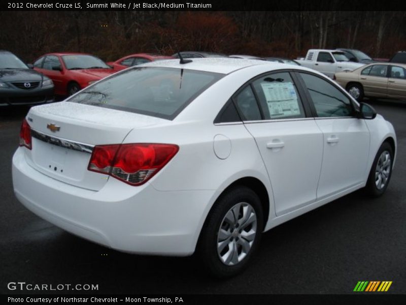 Summit White / Jet Black/Medium Titanium 2012 Chevrolet Cruze LS