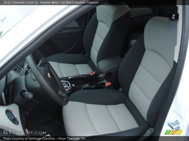 Summit White / Jet Black/Medium Titanium 2012 Chevrolet Cruze LS