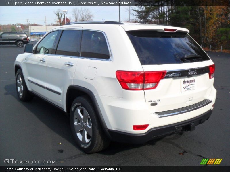 Stone White / New Saddle/Black 2012 Jeep Grand Cherokee Overland 4x4
