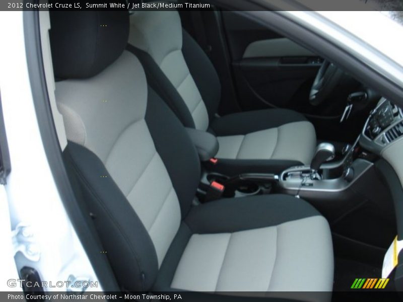 Summit White / Jet Black/Medium Titanium 2012 Chevrolet Cruze LS
