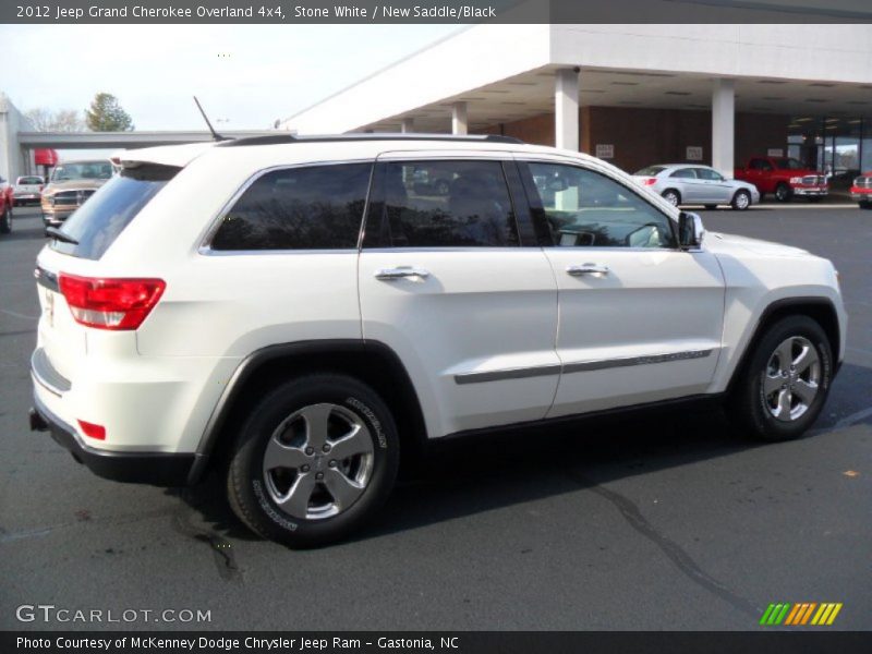 Stone White / New Saddle/Black 2012 Jeep Grand Cherokee Overland 4x4