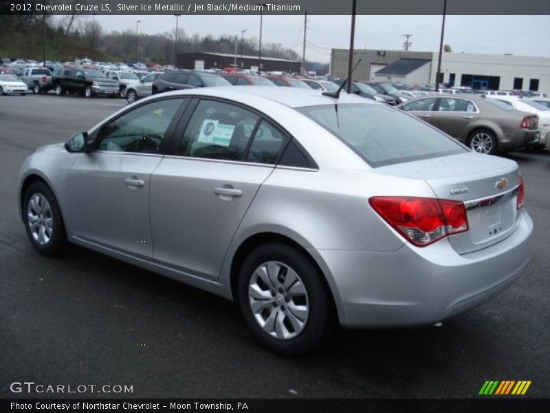 Silver Ice Metallic / Jet Black/Medium Titanium 2012 Chevrolet Cruze LS