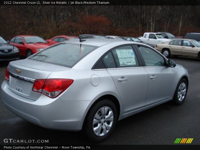 Silver Ice Metallic / Jet Black/Medium Titanium 2012 Chevrolet Cruze LS