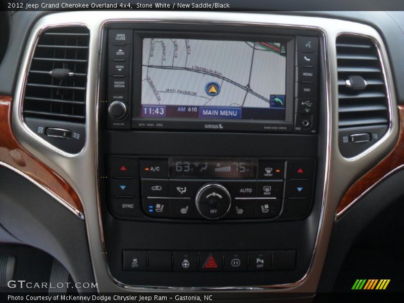 Navigation of 2012 Grand Cherokee Overland 4x4