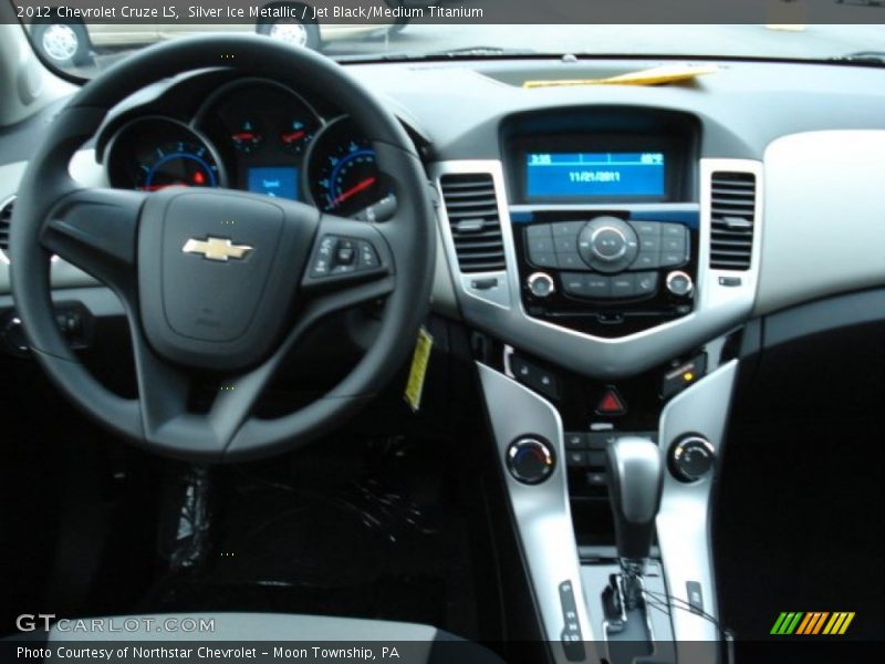 Silver Ice Metallic / Jet Black/Medium Titanium 2012 Chevrolet Cruze LS