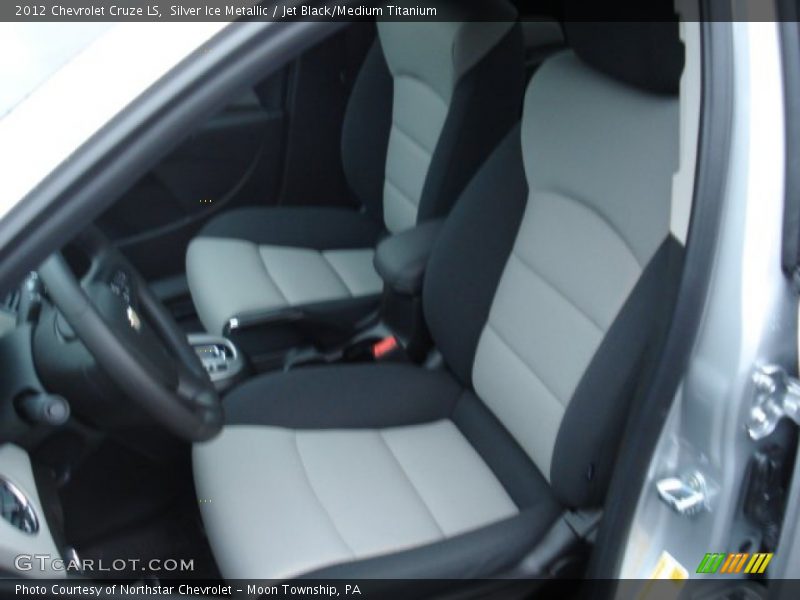 Silver Ice Metallic / Jet Black/Medium Titanium 2012 Chevrolet Cruze LS