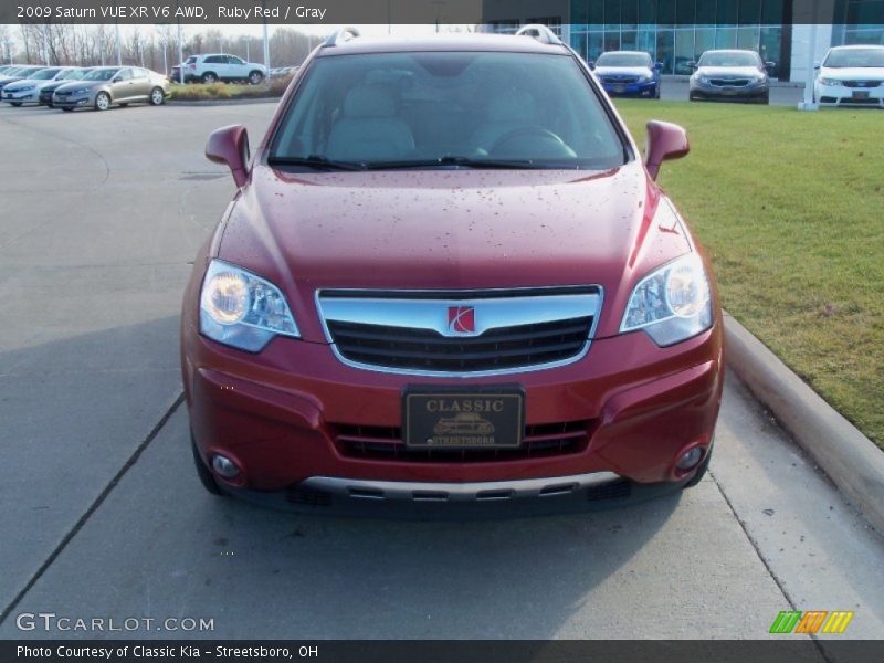 Ruby Red / Gray 2009 Saturn VUE XR V6 AWD