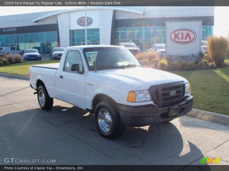 Oxford White / Medium Dark Flint 2004 Ford Ranger XL Regular Cab