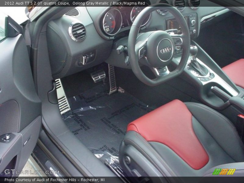  2012 TT S 2.0T quattro Coupe Black/Magma Red Interior