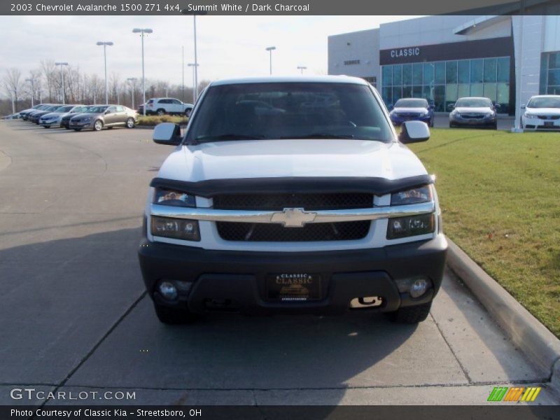 Summit White / Dark Charcoal 2003 Chevrolet Avalanche 1500 Z71 4x4