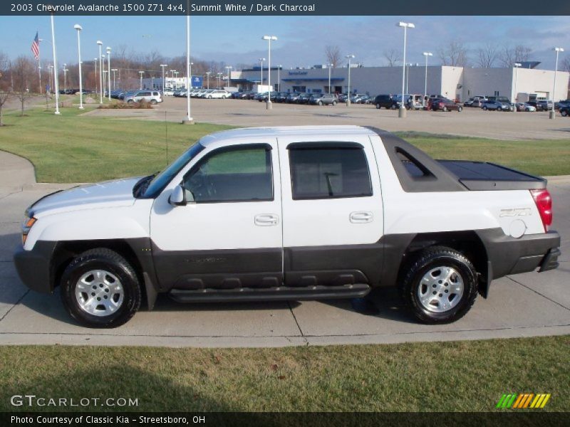 Summit White / Dark Charcoal 2003 Chevrolet Avalanche 1500 Z71 4x4