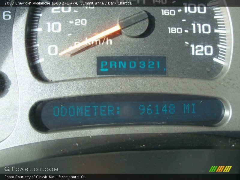Summit White / Dark Charcoal 2003 Chevrolet Avalanche 1500 Z71 4x4