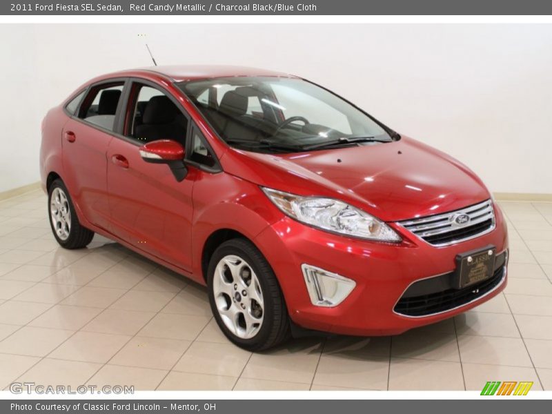  2011 Fiesta SEL Sedan Red Candy Metallic