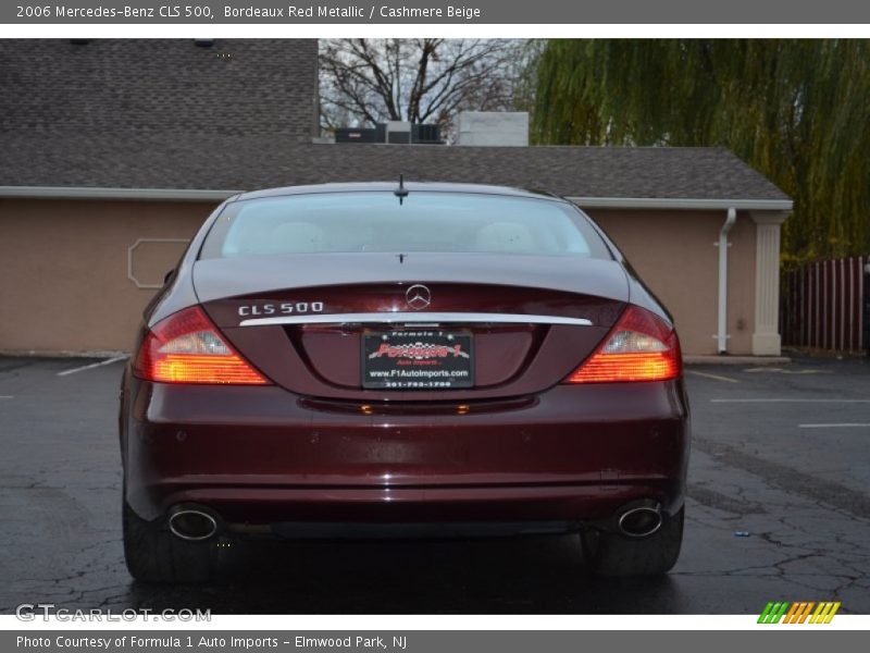 Bordeaux Red Metallic / Cashmere Beige 2006 Mercedes-Benz CLS 500