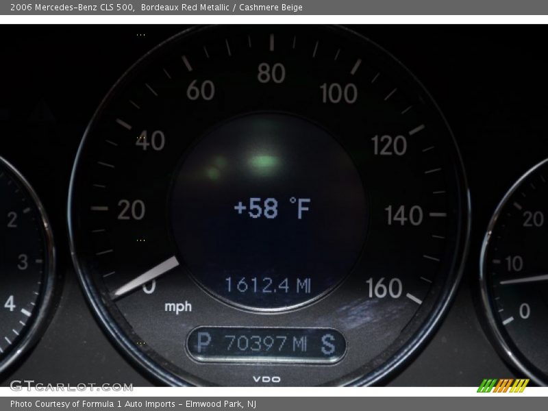 Bordeaux Red Metallic / Cashmere Beige 2006 Mercedes-Benz CLS 500
