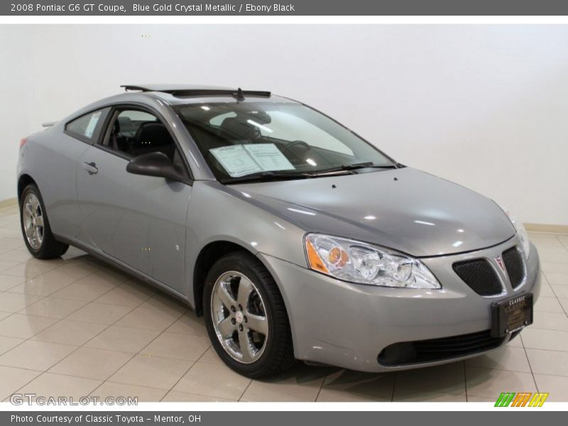 Blue Gold Crystal Metallic / Ebony Black 2008 Pontiac G6 GT Coupe