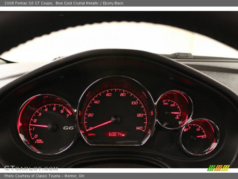 Blue Gold Crystal Metallic / Ebony Black 2008 Pontiac G6 GT Coupe