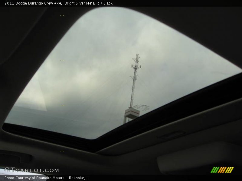 Bright Silver Metallic / Black 2011 Dodge Durango Crew 4x4