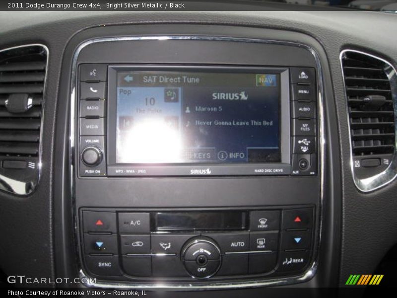Bright Silver Metallic / Black 2011 Dodge Durango Crew 4x4