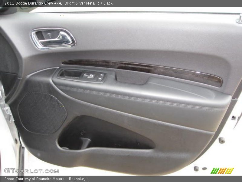 Bright Silver Metallic / Black 2011 Dodge Durango Crew 4x4