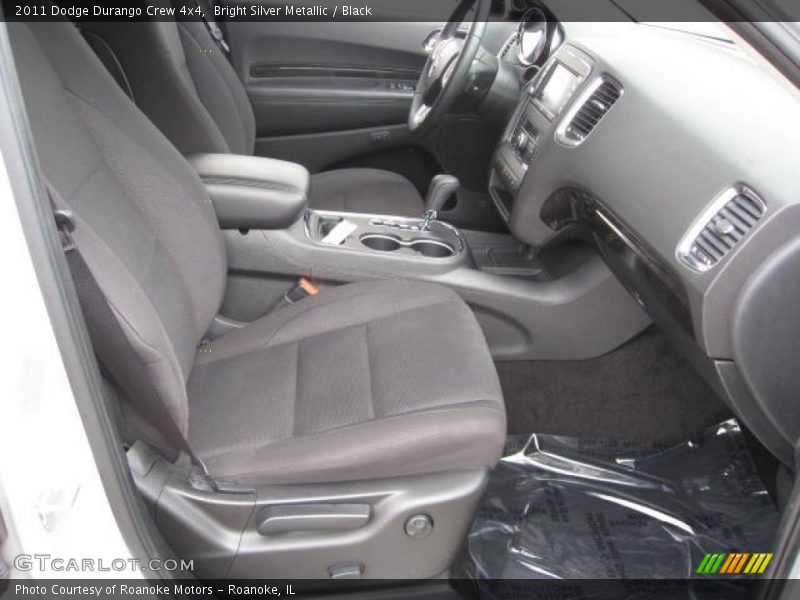 Bright Silver Metallic / Black 2011 Dodge Durango Crew 4x4
