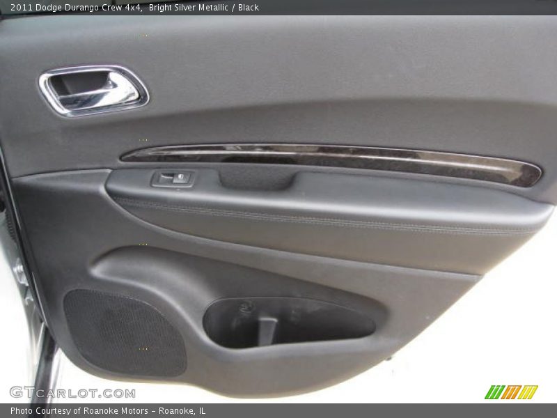 Bright Silver Metallic / Black 2011 Dodge Durango Crew 4x4