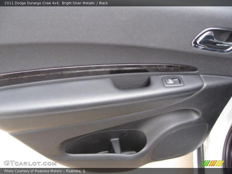 Bright Silver Metallic / Black 2011 Dodge Durango Crew 4x4