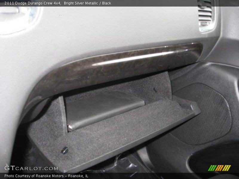 Bright Silver Metallic / Black 2011 Dodge Durango Crew 4x4
