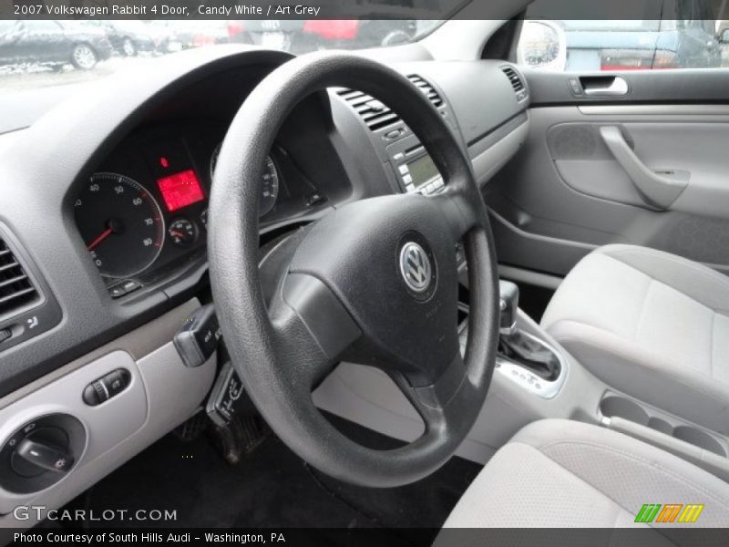 Candy White / Art Grey 2007 Volkswagen Rabbit 4 Door