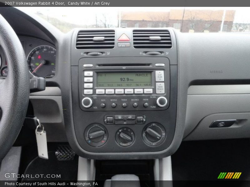 Controls of 2007 Rabbit 4 Door