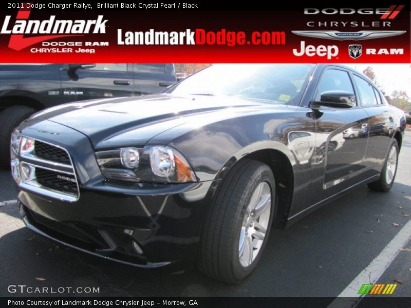 Brilliant Black Crystal Pearl / Black 2011 Dodge Charger Rallye