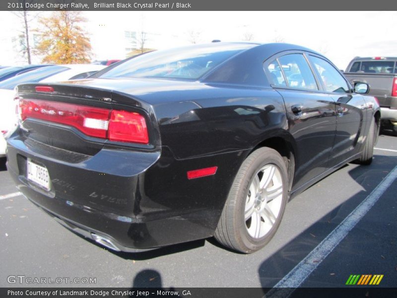 Brilliant Black Crystal Pearl / Black 2011 Dodge Charger Rallye