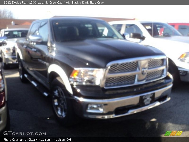 Black / Dark Slate Gray 2012 Dodge Ram 1500 Laramie Crew Cab 4x4