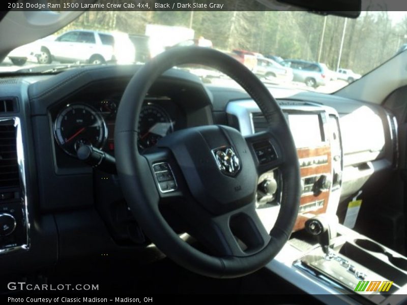Black / Dark Slate Gray 2012 Dodge Ram 1500 Laramie Crew Cab 4x4