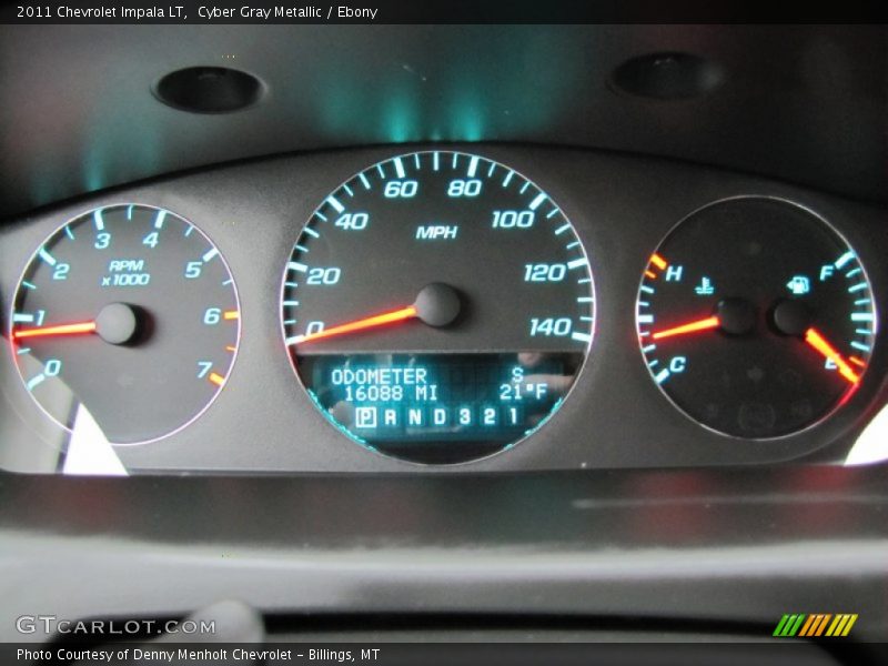 Cyber Gray Metallic / Ebony 2011 Chevrolet Impala LT