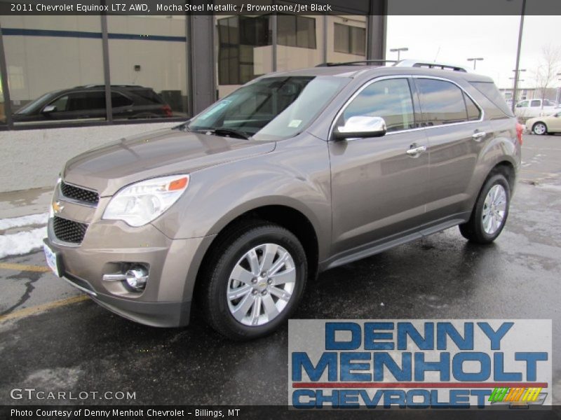 Mocha Steel Metallic / Brownstone/Jet Black 2011 Chevrolet Equinox LTZ AWD