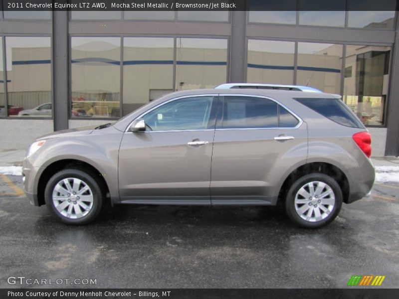 Mocha Steel Metallic / Brownstone/Jet Black 2011 Chevrolet Equinox LTZ AWD